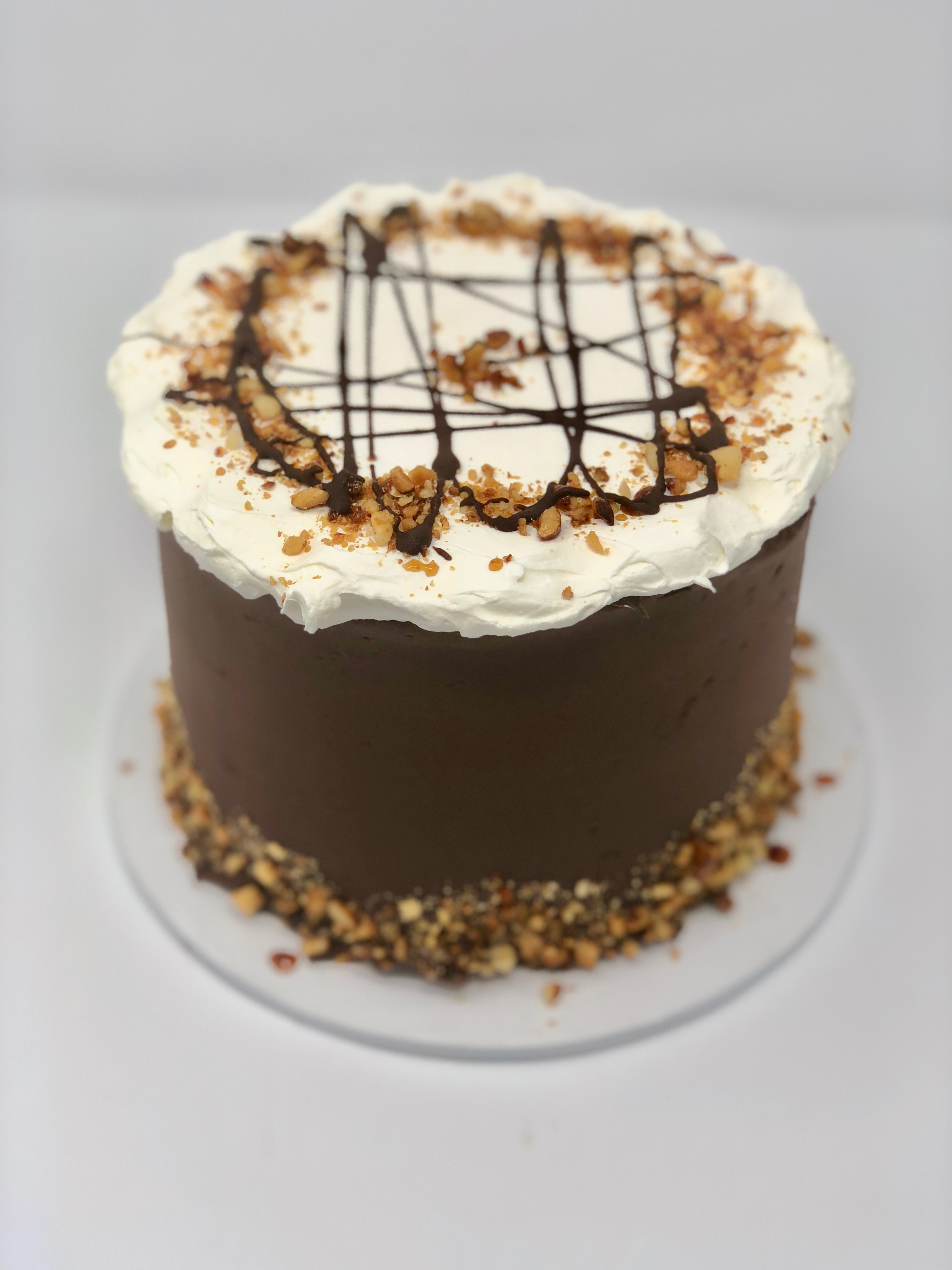 Almond Roca Cake – Side View – Lido Bakery