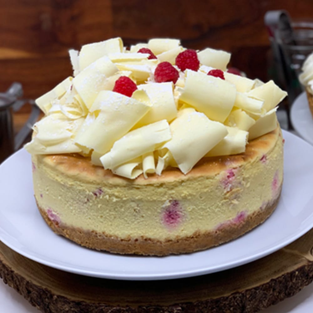 White Chocolate Raspberry Cheesecake